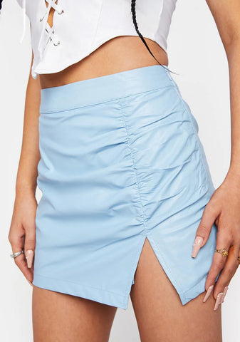 Sky Ocean Drive Vibes Mini Skirt