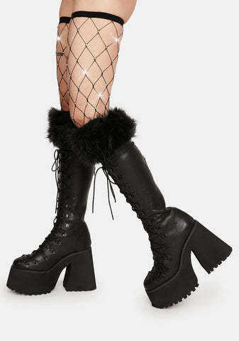 In The Rough Rhinestone Fishnet Tights
