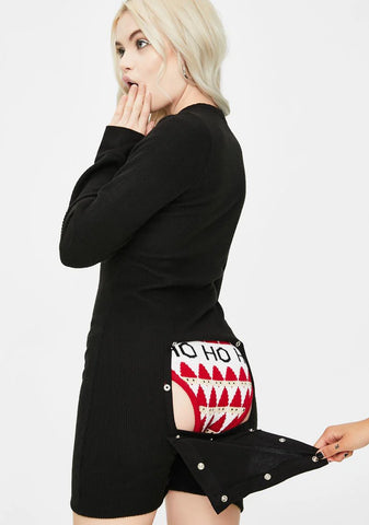 Dark Cheeky Behavior Ribbed Romper