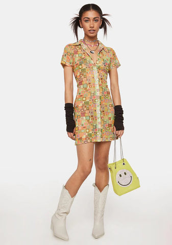 Bad Trip Mesh Shirt Dress