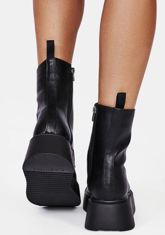 Spring Rain Combat Boots