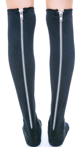 Zip Tuck Cotton Stocking