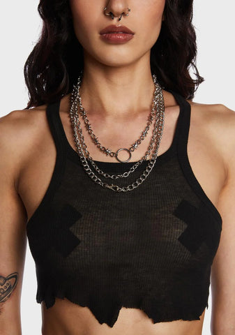 Cutthroat Attitude Chain Necklace