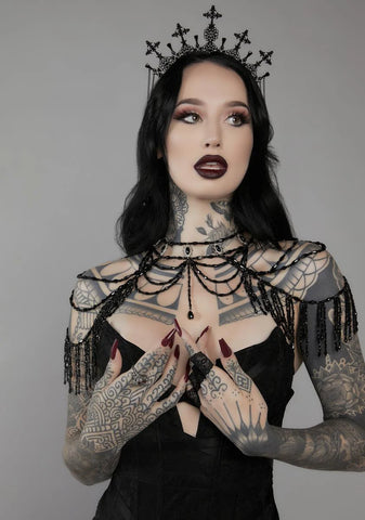 Beware Of Mirrors Rhinestone Harness