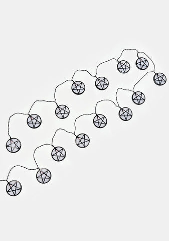 Dark Omens Pentagram String Lights