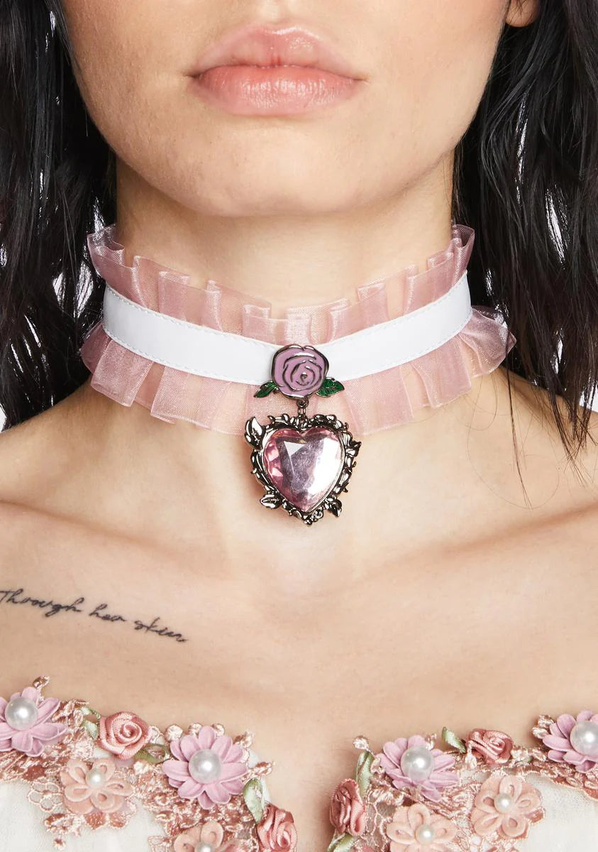 Adorned Presents Heart Choker