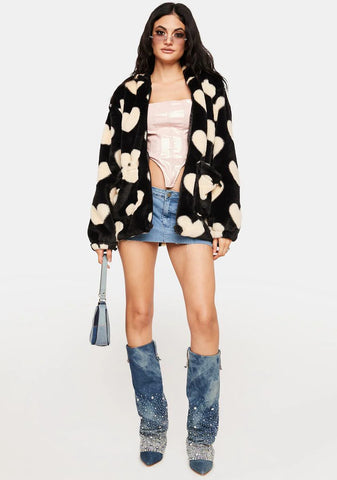 Wicked Cupid's Little Helper Fuzzy Jacket