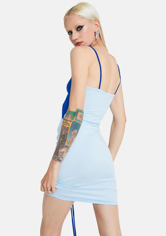 Clearly Beauty Color Block Mini Dress