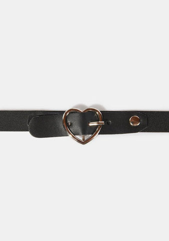 Noir Serious Relationship Heart Choker
