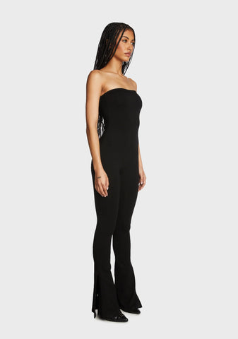 Melina Side Slits Flared Jumpsuit