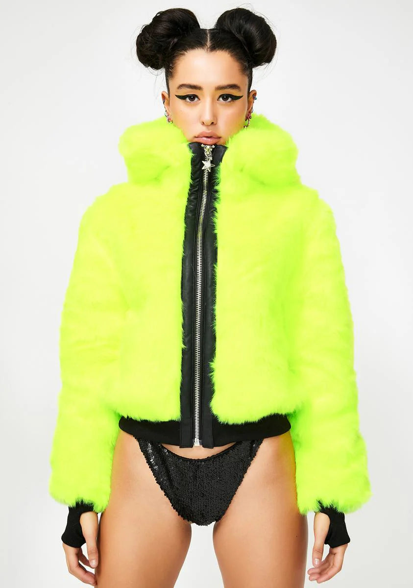 Nightcall Neon Bomber Jacket