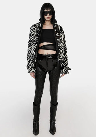 Vegan Patent Leather Leggings