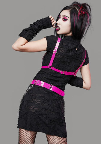 Candy Pleasure Reaper Bondage Garter Belt