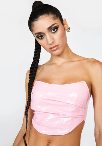 Bubblegum Fierce Delights Vinyl Bustier