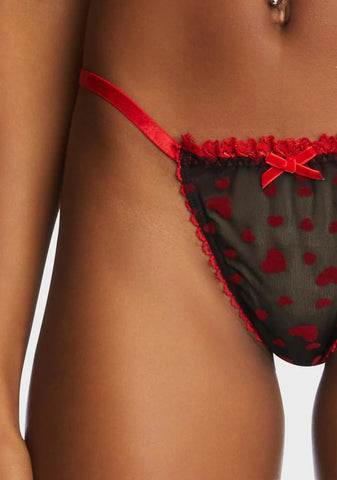 Midnight Feelin' Lovesick Thong Panties