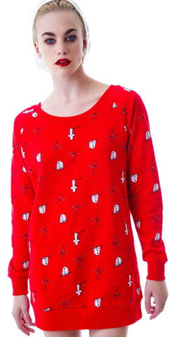 Wish You Were Here Belt Back Sweatshirt