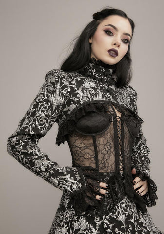 To Tell The Tale Brocade Shrug