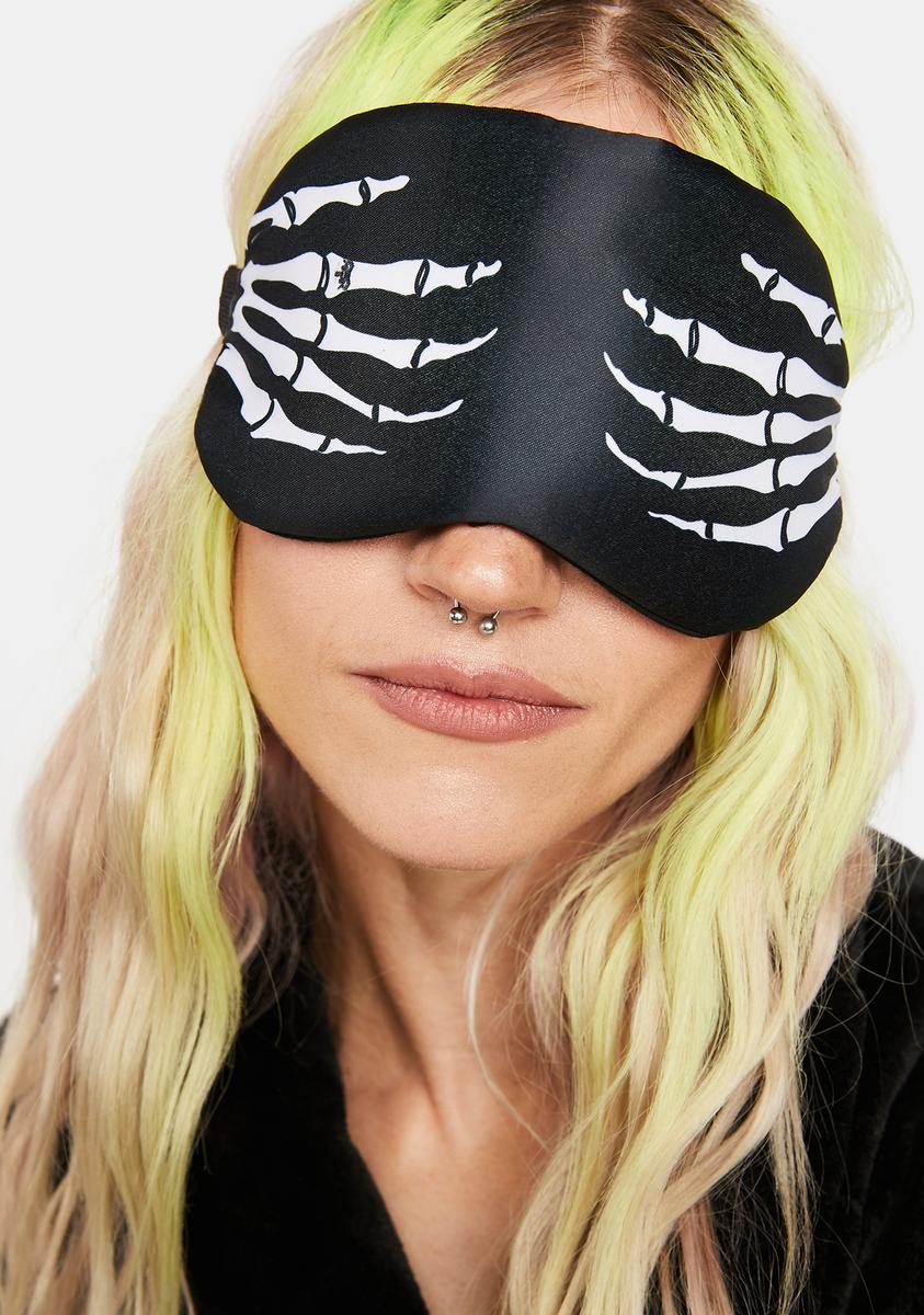 Skeleton Hands Sleep Mask
