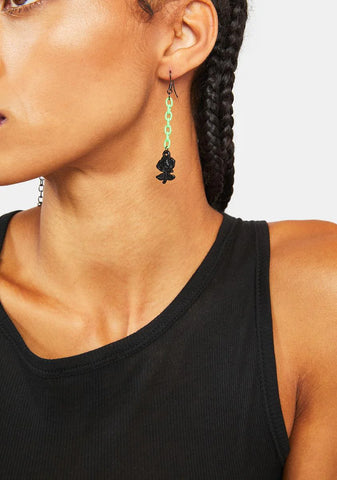 Thorns Of Love Mismatched Drop Earrings