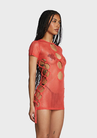 Eternal Appeal Mini Dress - Red