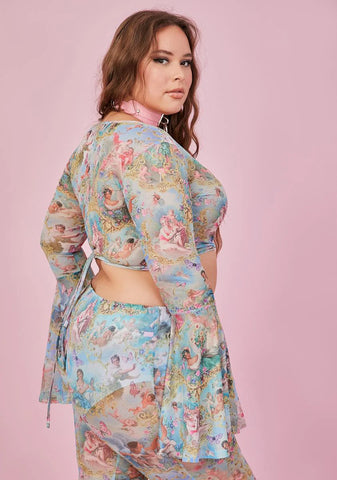 Lux Divine Lush Opulence Wrap Top