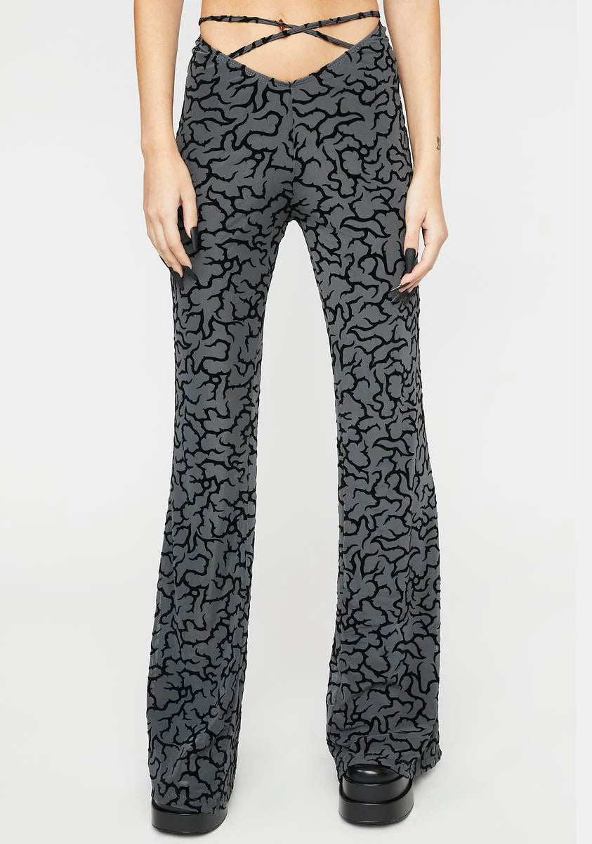 Tattoo Flock Nancha Flare Trousers