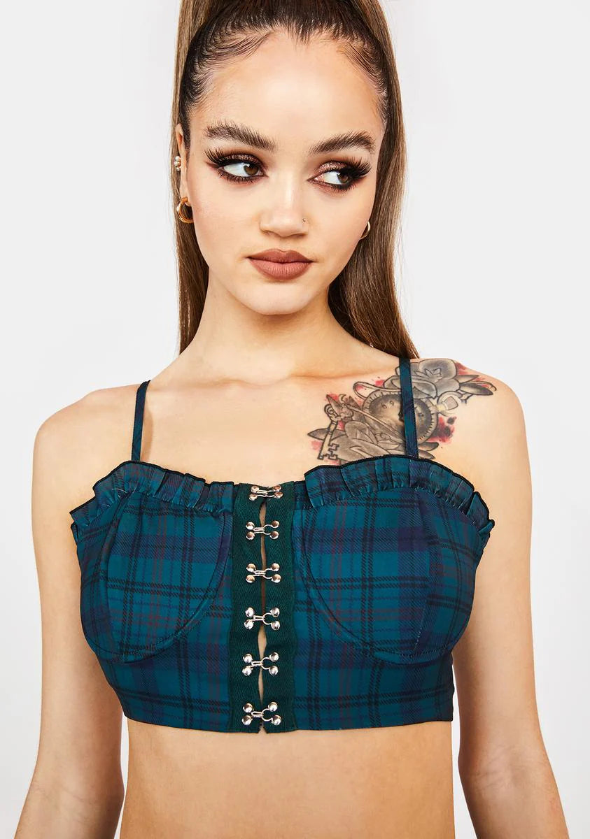 Only Freshmen Plaid Bralette