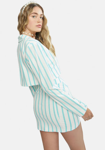 Dionne Crop Linen Blazer