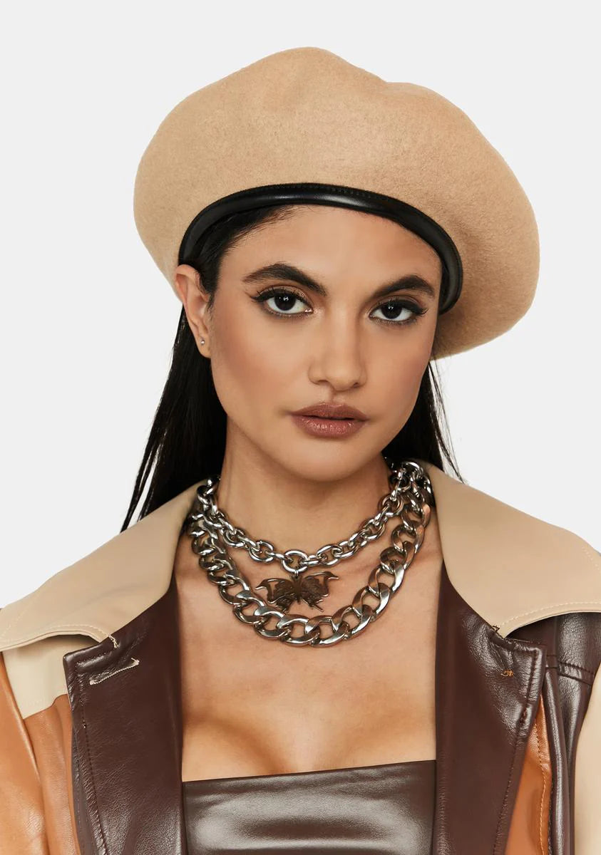 Tan New Around Here Beret