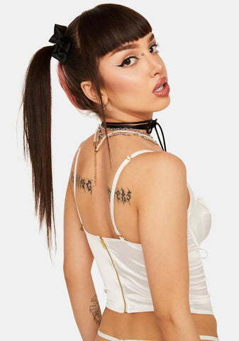 Bliss In The Boudoir Satin Corset