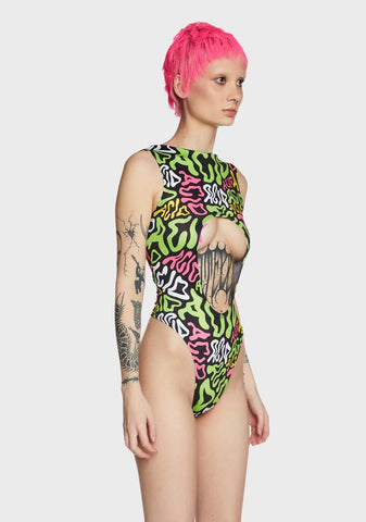 Acid Aria Cut Out Bodysuit