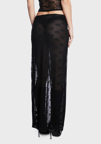 Uno Sheer Maxi Skirt