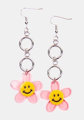 Petals Of Happiness Flower Earrings
