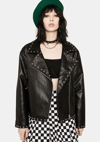 Midnight Rider Studded Moto Jacket