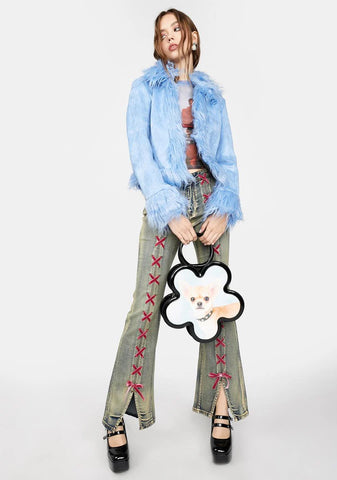 Real Intentions Vegan Suede Jacket