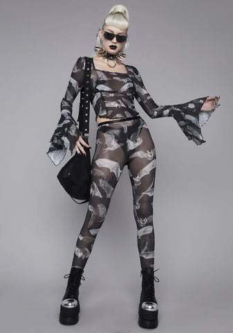 Deadly Echo Mesh Top