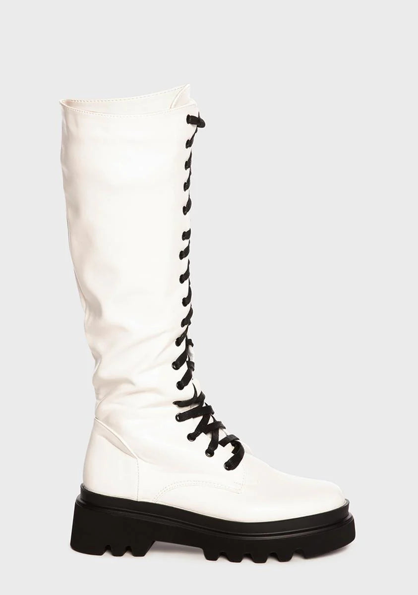 So Misunderstood Lace Up Boots