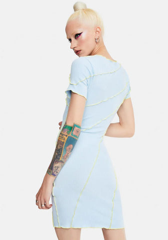 Sky Enter The Void Seamed Mini Dress