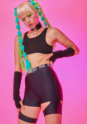 The Future Is Fucked Biker Shorts