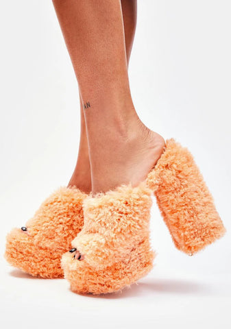 Nude Archie Slip On Heels