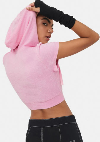 Play By Play Cropped Hoodie