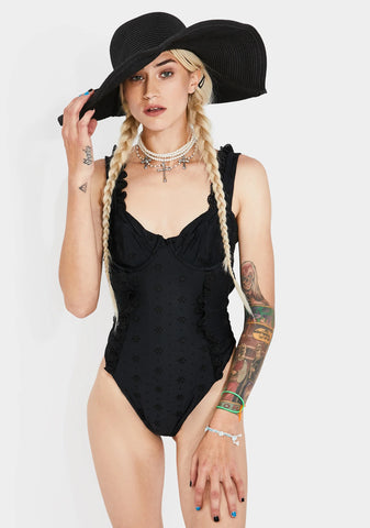 Raven Seeking Sunshine Wide Brim Hat