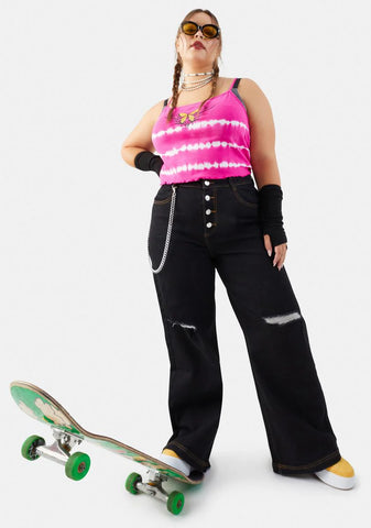 I'll Paint The Town Distressed Jeans