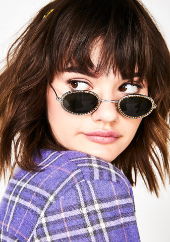 Hipster Glam Studded Sunglasses