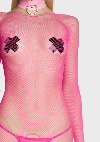 In Action Fishnet Bodystocking