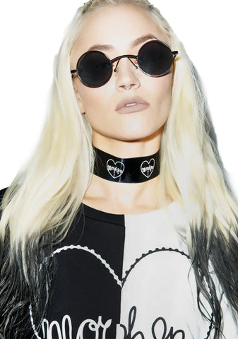 Logo Tie Me Ribbon Choker