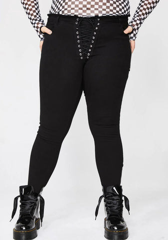 Bad Mannerz Lace-Up Pants