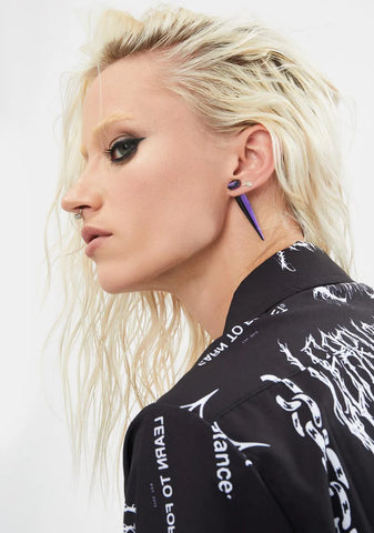 Dangerous Thoughts Stud Earrings