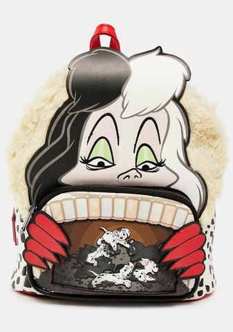 101 Dalmatians Cruella De Villains Scene Mini Backpack