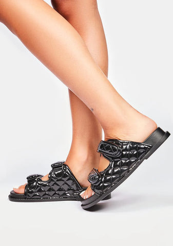 I Finessed It Quilted Sandals